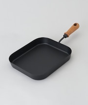 バーニスタ 鉄製角型片手グリルパン21×24cm