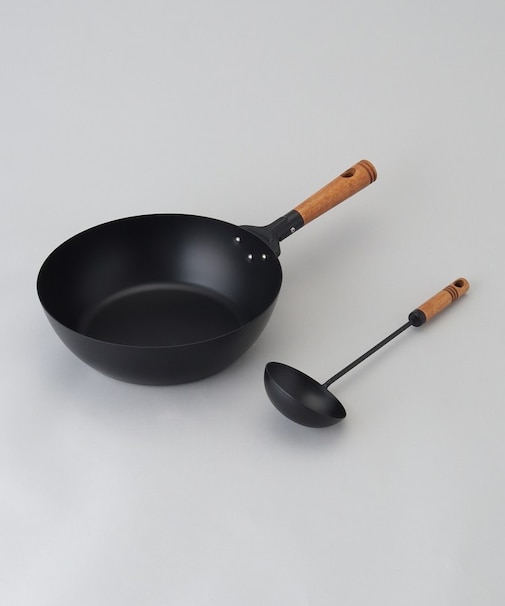 バーニスタ 鉄製いため鍋28cm お玉付