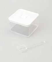 密閉保存容器 200ml スプーン付き WH 山崎実業 <tower タワー>