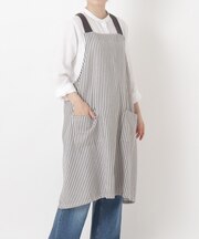 ヘリンボーン織りエプロン BK