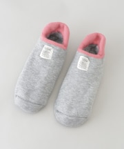 tutum (ツツム) スリッパのいらない温ソックス レディース GY×PK