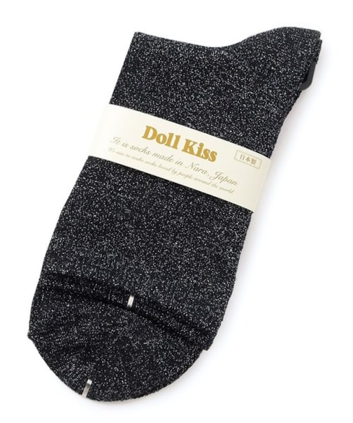 【販売累計45000枚越え】26色展開ラメ無地クルーソックス　靴下