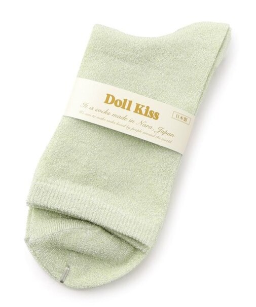 【販売累計45000枚越え】26色展開ラメ無地クルーソックス　靴下