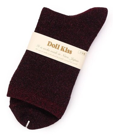 【販売累計45000枚越え】26色展開ラメ無地クルーソックス　靴下