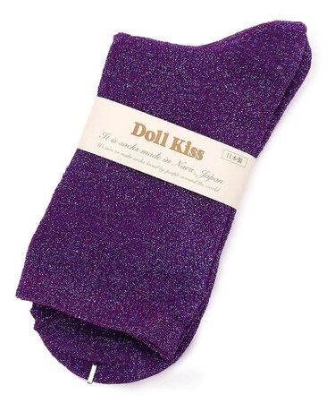 【販売累計45000枚越え】26色展開ラメ無地クルーソックス　靴下