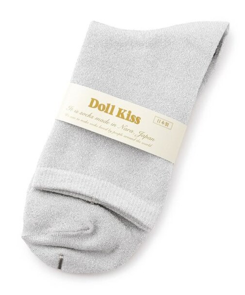 【販売累計45000枚越え】26色展開ラメ無地クルーソックス　靴下