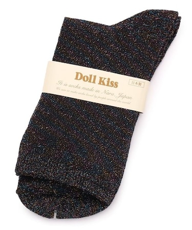 【販売累計45000枚越え】26色展開ラメ無地クルーソックス　靴下