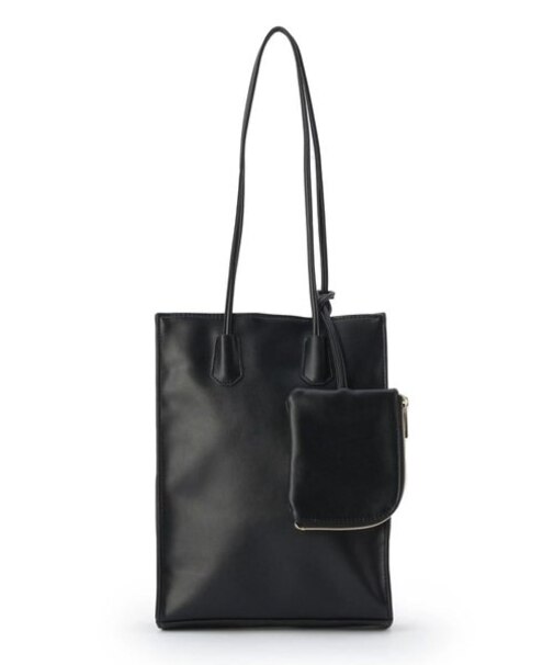 ポーチ付き縦長トート