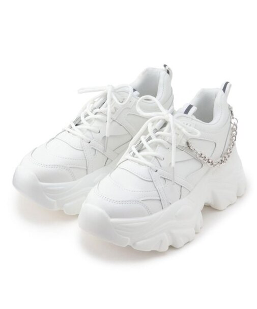 2WAYチェーン軽量厚底スニーカー
