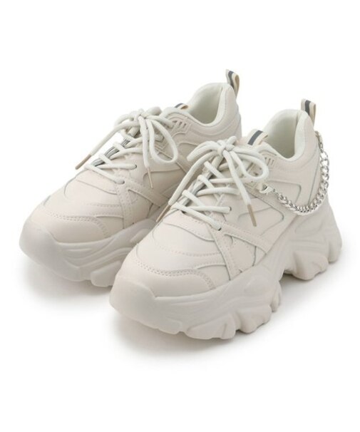 2WAYチェーン軽量厚底スニーカー