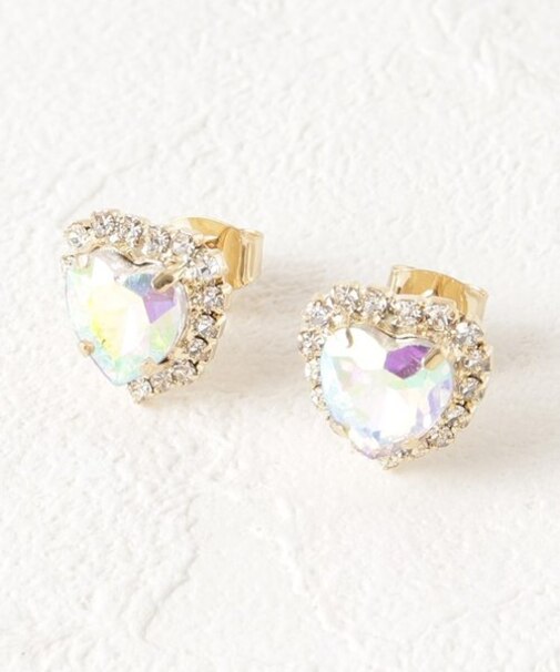 ビジューハートピアス