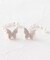 蝶々×フェイクパール2WAYピアス