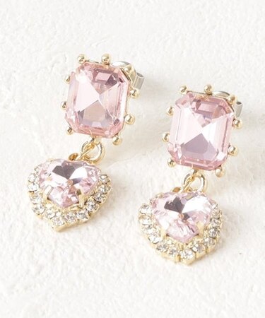 2連ビジューピアス