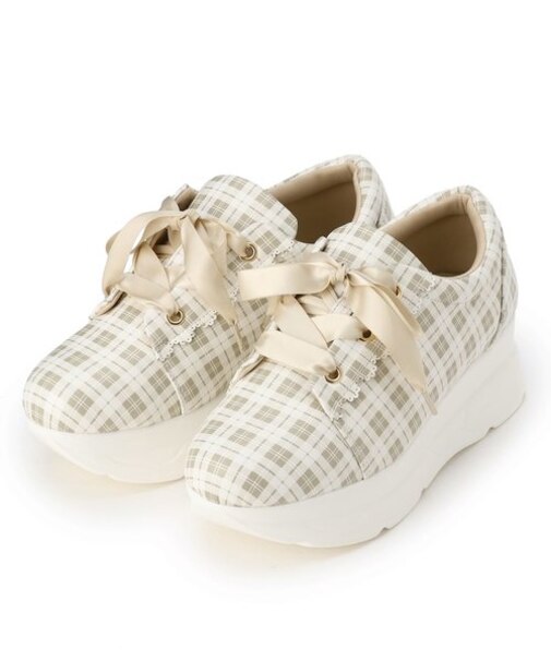 ガーリー厚底スニーカー