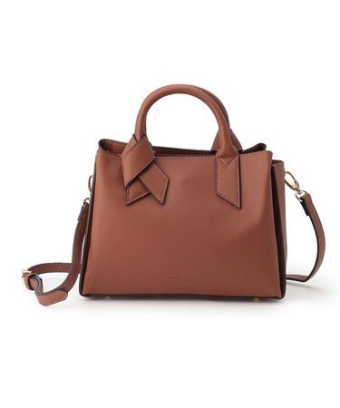 合皮リボンハンドル２WAYあおりトート