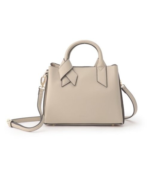 合皮リボンハンドル２WAYあおりトート