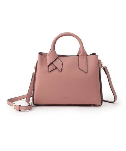 合皮リボンハンドル２WAYあおりトート