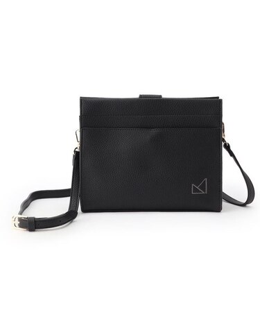 シュリンク合皮2層WFショルダーバッグ