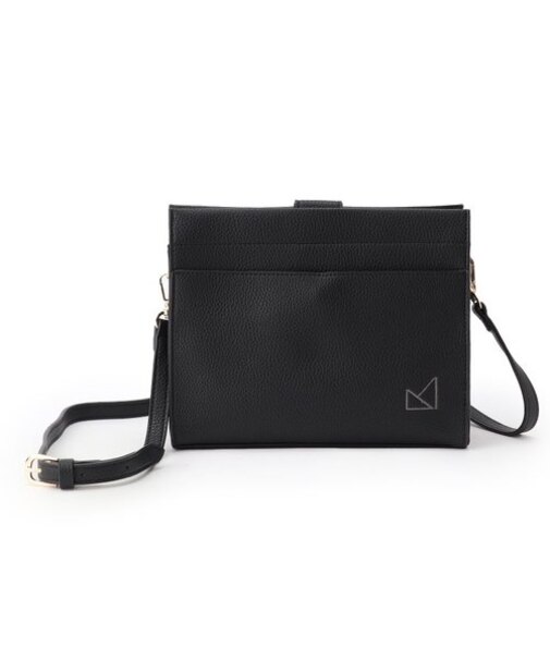 シュリンク合皮2層WFショルダーバッグ