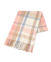 チェック柄大判ストール【防寒/マフラー】