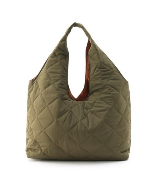 バイカラーキルトトート