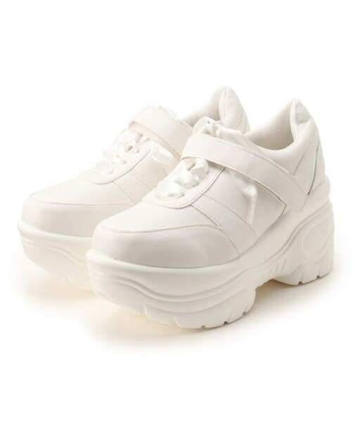 厚底サテンリボンスニーカー【csT&P】