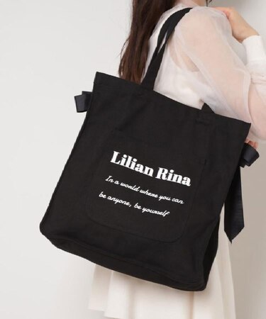 【新色入荷】推し活にもぴったり！リリアンリーナサイドリボントートバッグ