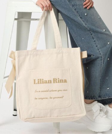 【新色入荷】推し活にもぴったり！リリアンリーナサイドリボントートバッグ