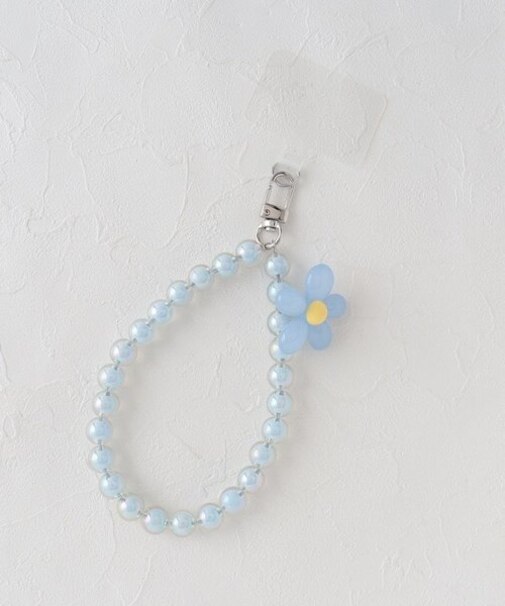 フラワービーズスマホブレス