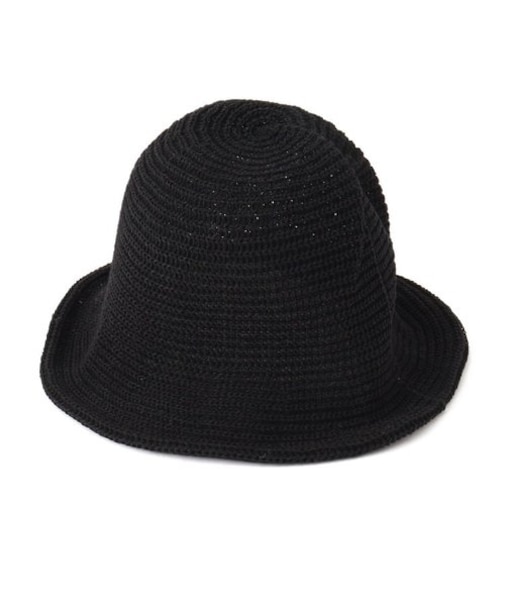 雑材風サマーニットサーモハット