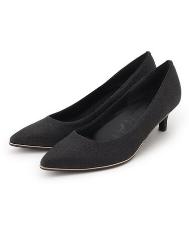 履きやすいパンプスヒール約5.5cm/グリッター