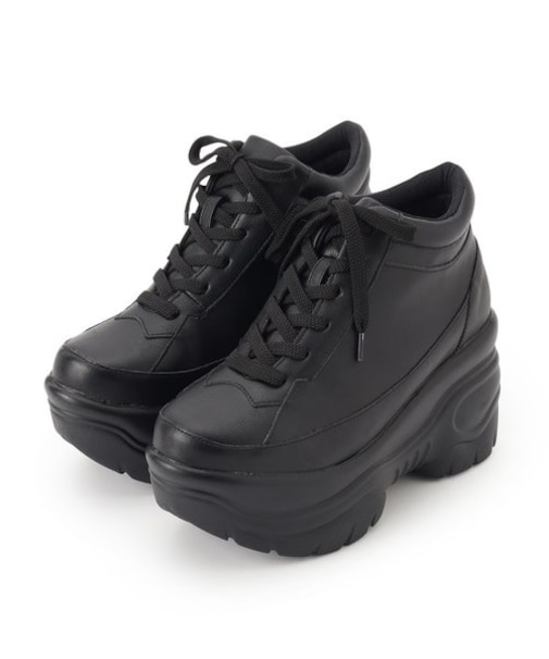 厚底ハイカットスニーカー