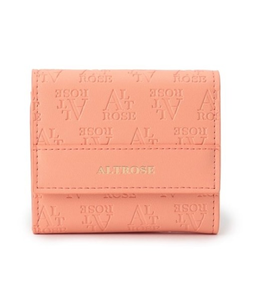 ボックスコイン 三つ折り財布 型押しロゴ