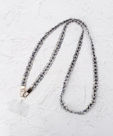 ツイードテープスマホショルダー