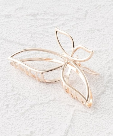 簡単ヘアアレンジ 蝶々モチーフヘアクリップ ヘアバンス