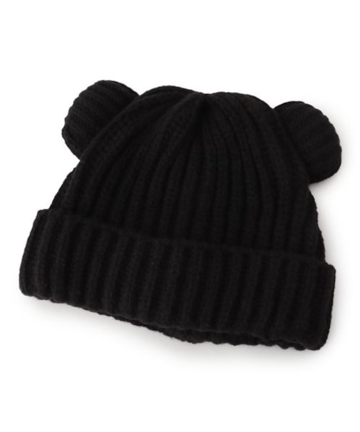 くまみみリブニット帽