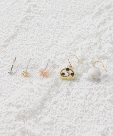 和菓子モチーフ ミニチュア セットピアス