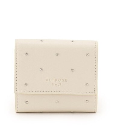 スタッズ三つ折り財布 ミニ財布 財布