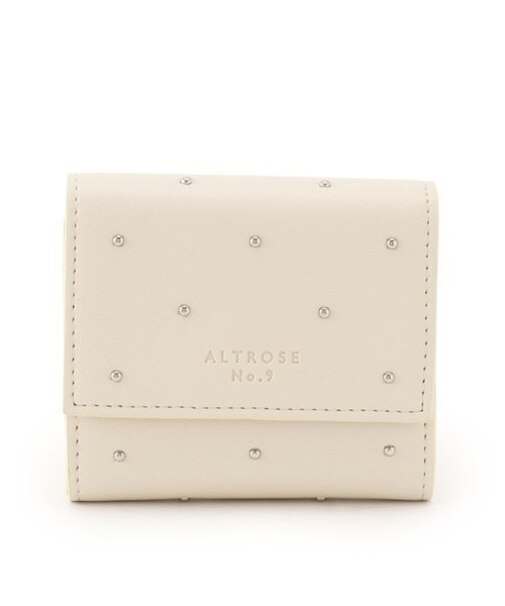 スタッズ三つ折り財布 ミニ財布 財布