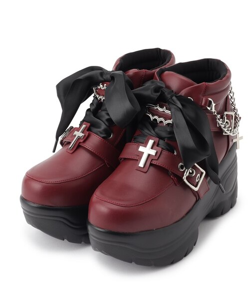 厚底デビルモチーフスニーカー