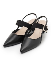 スリングバックミュールパンプス