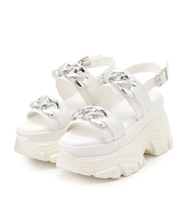 ビックチェーン付き厚底サンダル