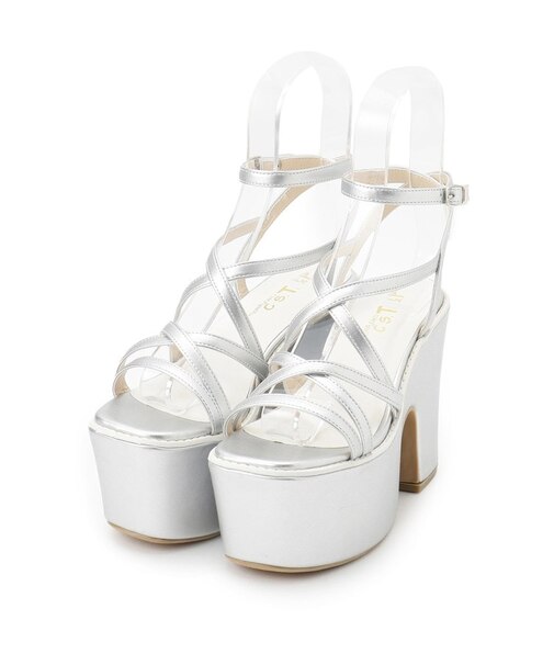 厚底レースアップサンダル