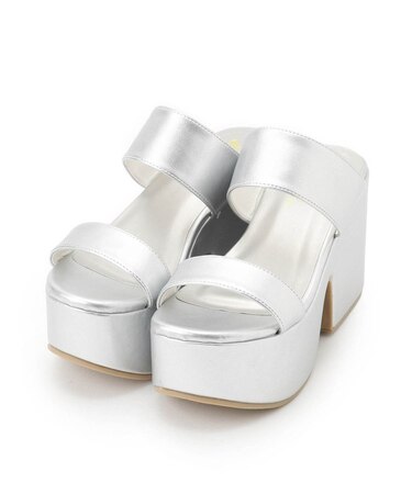 厚底ダブルベルトサンダル