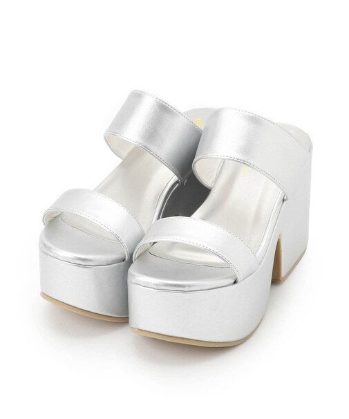 厚底ダブルベルトサンダル