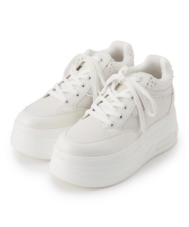 きゅんフィットインソールラインストーンスニーカー