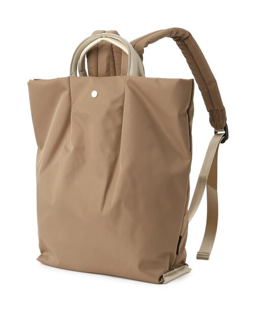 肩楽撥水ナイロン A4トート型リュック