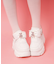 クマ×チェ―ン付き厚底インヒールスニーカー
