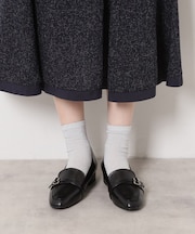【EC先行販売】ダブルベルトローファー レイン対応