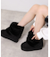 【EC先行販売】フェイクファー付き2WAYムートン調ブーツ